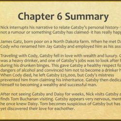 Quotes from chapter 6 of the great gatsby